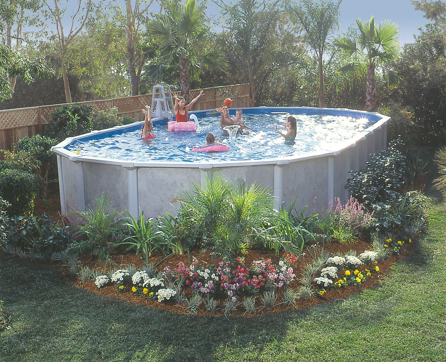GSM 12' x 24' Oval Vero Beach Above Ground Pool Package, 52" Height - Free Shipping at Sears.com