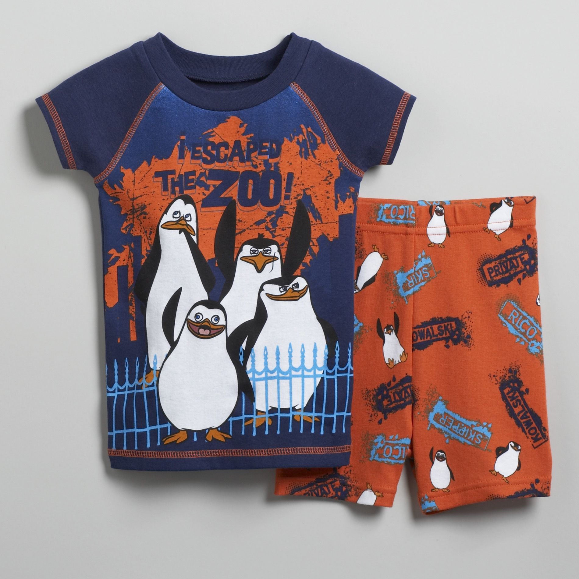 Madagascar Toddler Boy's Penguins Short Pajamas
