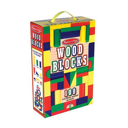 Melissa & Doug 100 Wood Blocks Set at Kmart.com