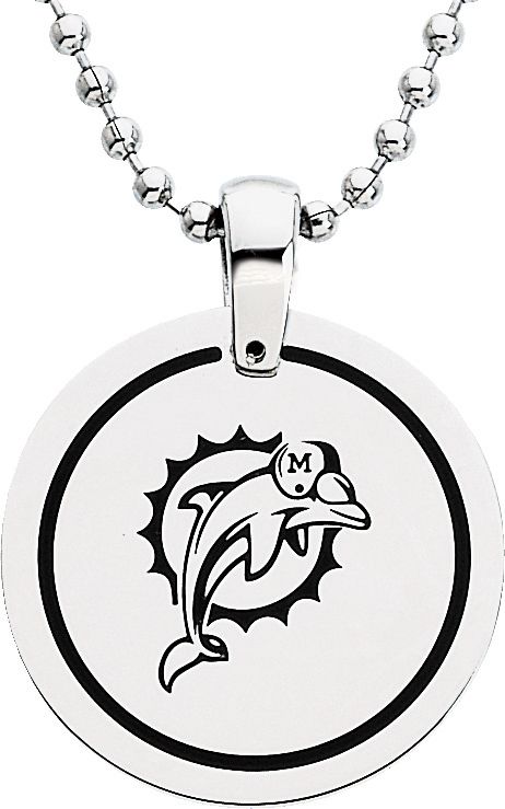 NFL Miami Dolphins Logo Circle Pendant with Chain at Sears.com