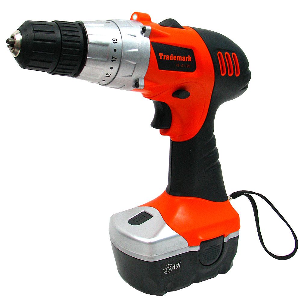 Stalwart 18V Cordless Drill w\/ LED Light and extras