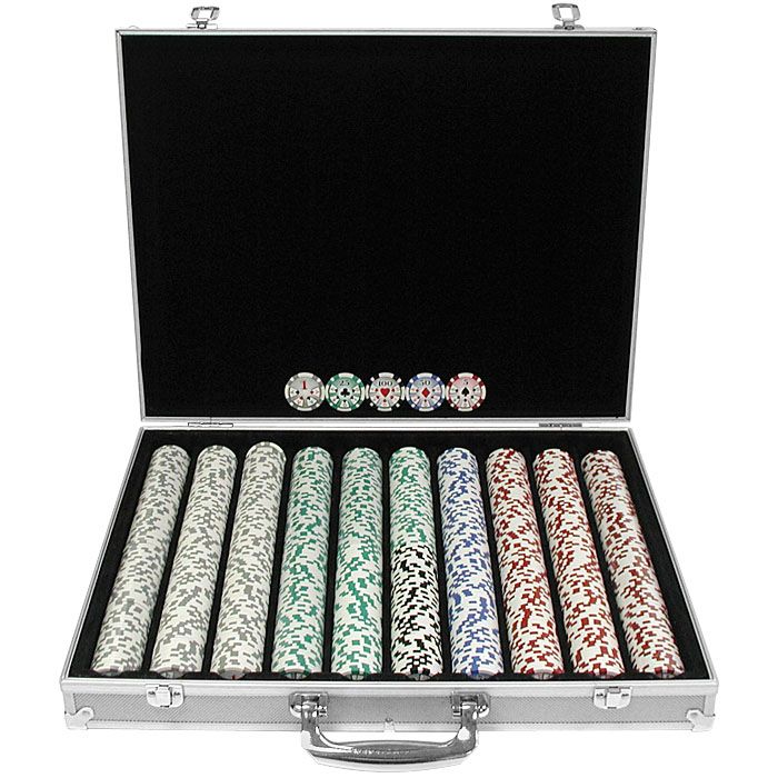 Trademark Poker 1000 Chip 11.5g HIGH ROLLER Set w/Aluminum Case at Kmart.com