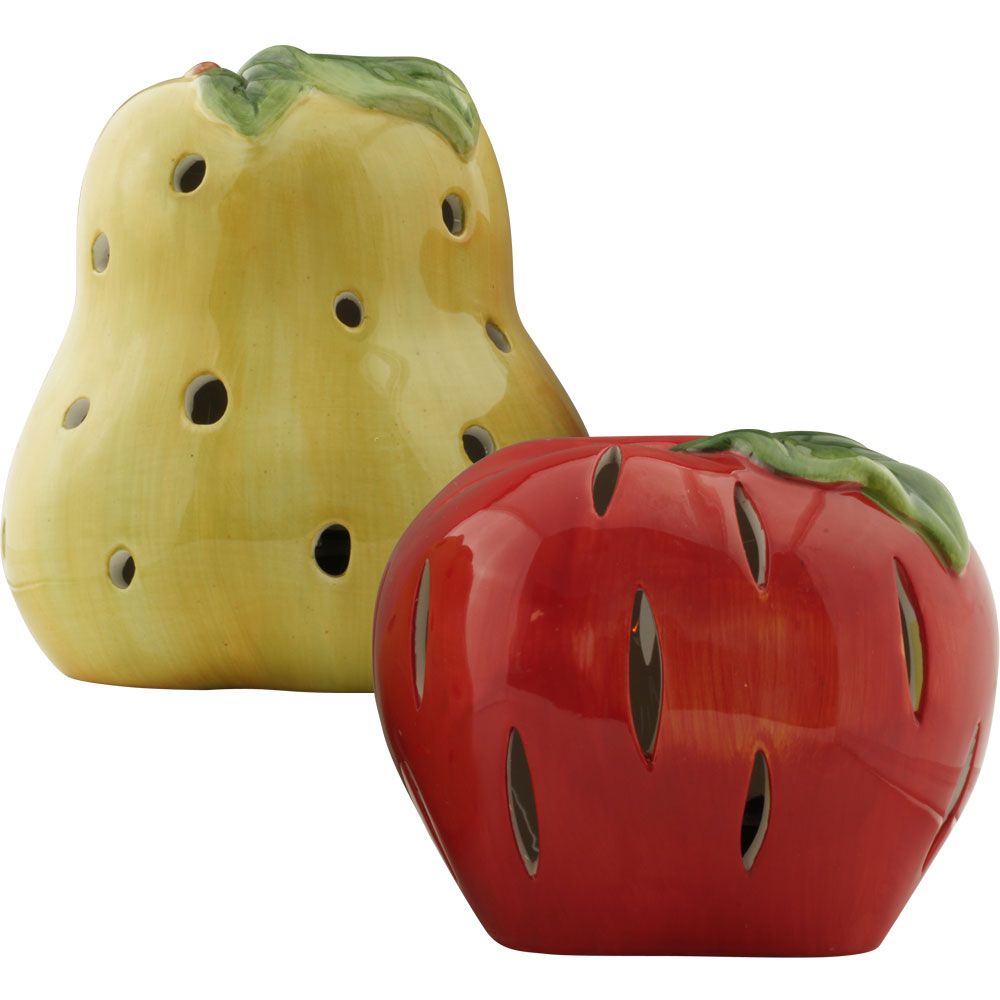 Trademark Solar Garden LED Light – Ceramic Apple and Pear at Kmart.com