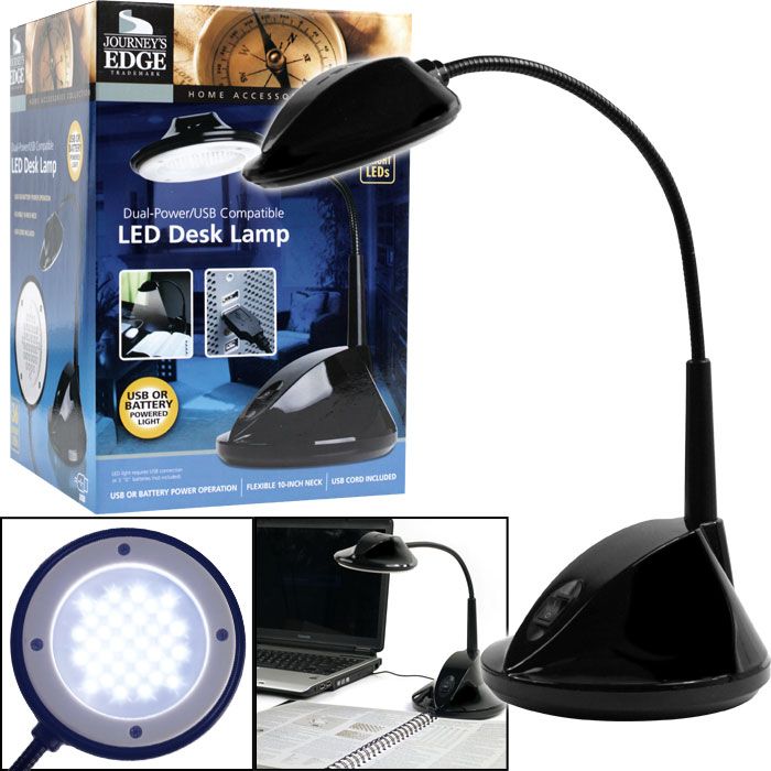 Super Bright&#153; Dual Power USB 36 LED Desk Lamp