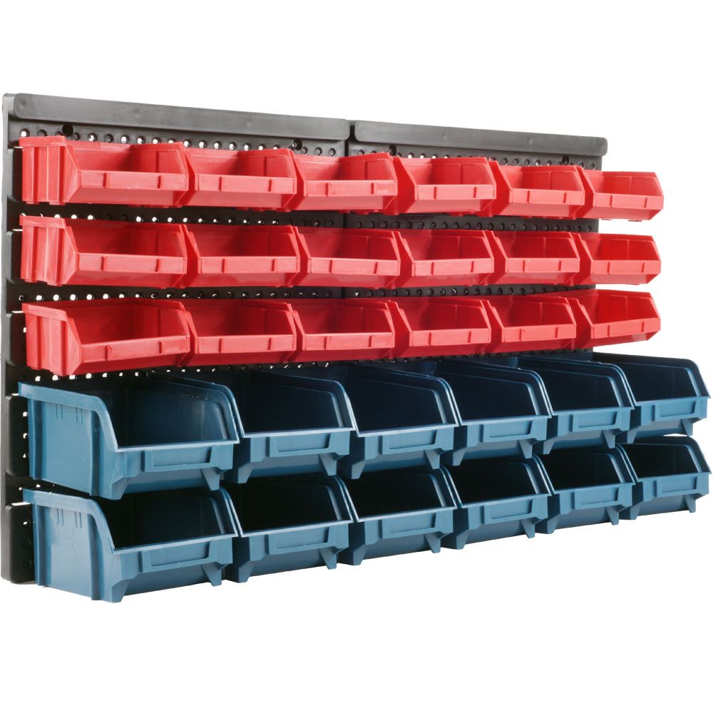 Stalwart Superior 30 Drawer Wall Mounted Parts Rack