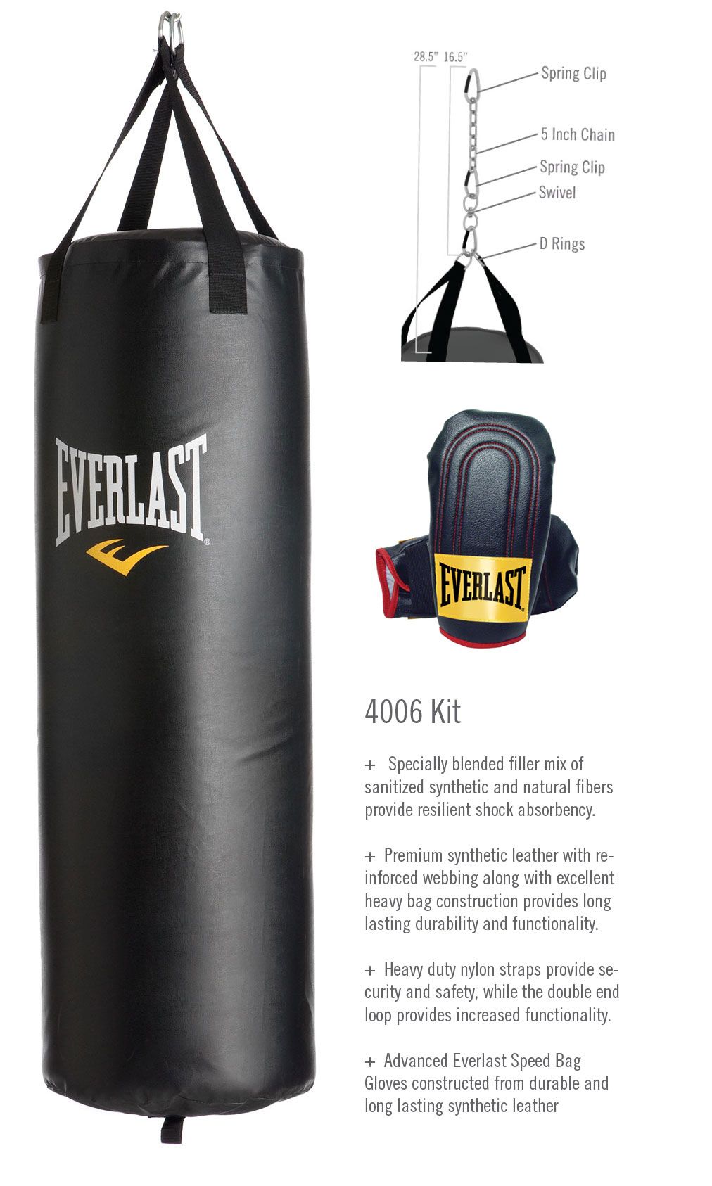 Everlast® 60 lb Heavy Bag Kit - Fitness & Sports - Extreme Sports - Boxing & Mixed Martial Arts ...