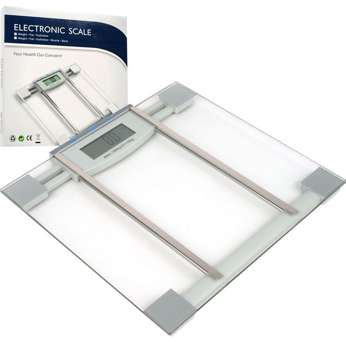 Trademark Digital Electronic Body Weight, Fat and Hydration Scale