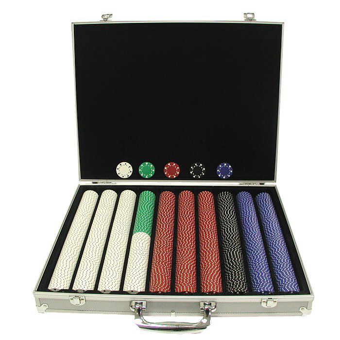 Trademark Poker 1000 11.5 Gram SUITED Chips in SILVER ALUM Case at Kmart.com