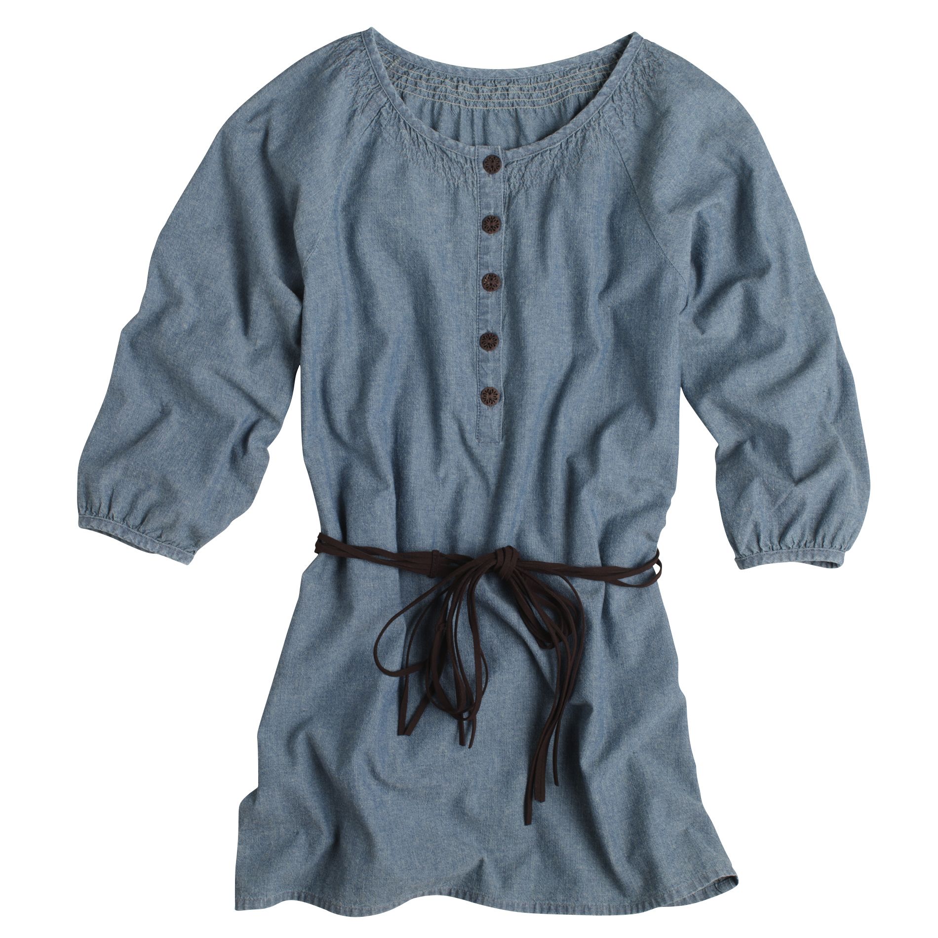 Junior's Woven Tunic with Belt