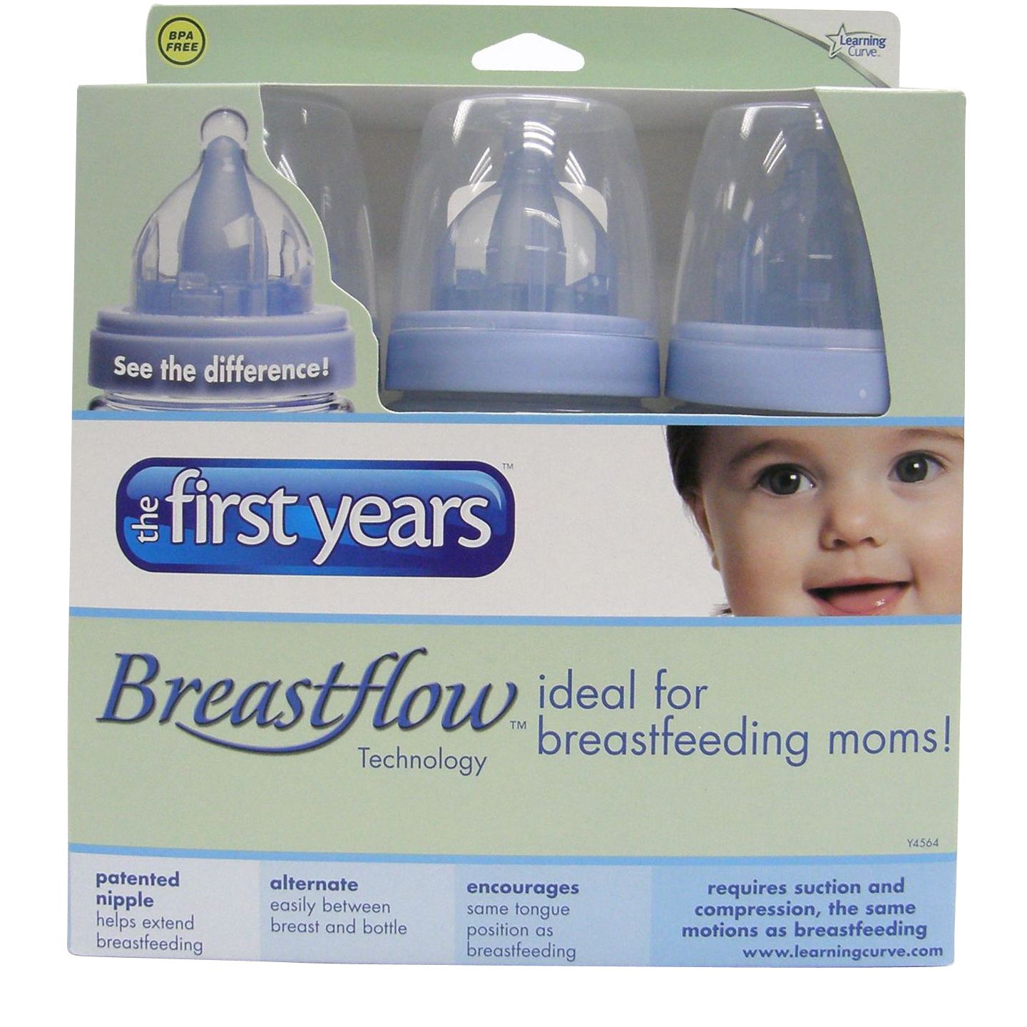 The First Years Breastflow 9-Oz. Baby Bottle Set
