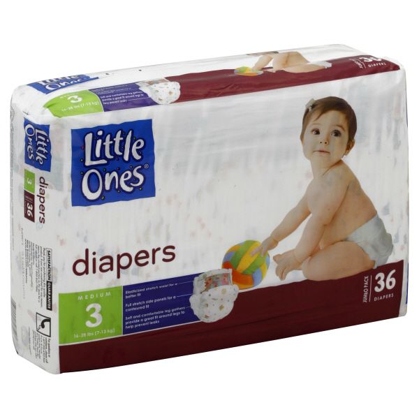 Little Ones Diapers, Medium, Size 3 (16-28 lb), Jumbo Pack, 36 diapers at Kmart.com