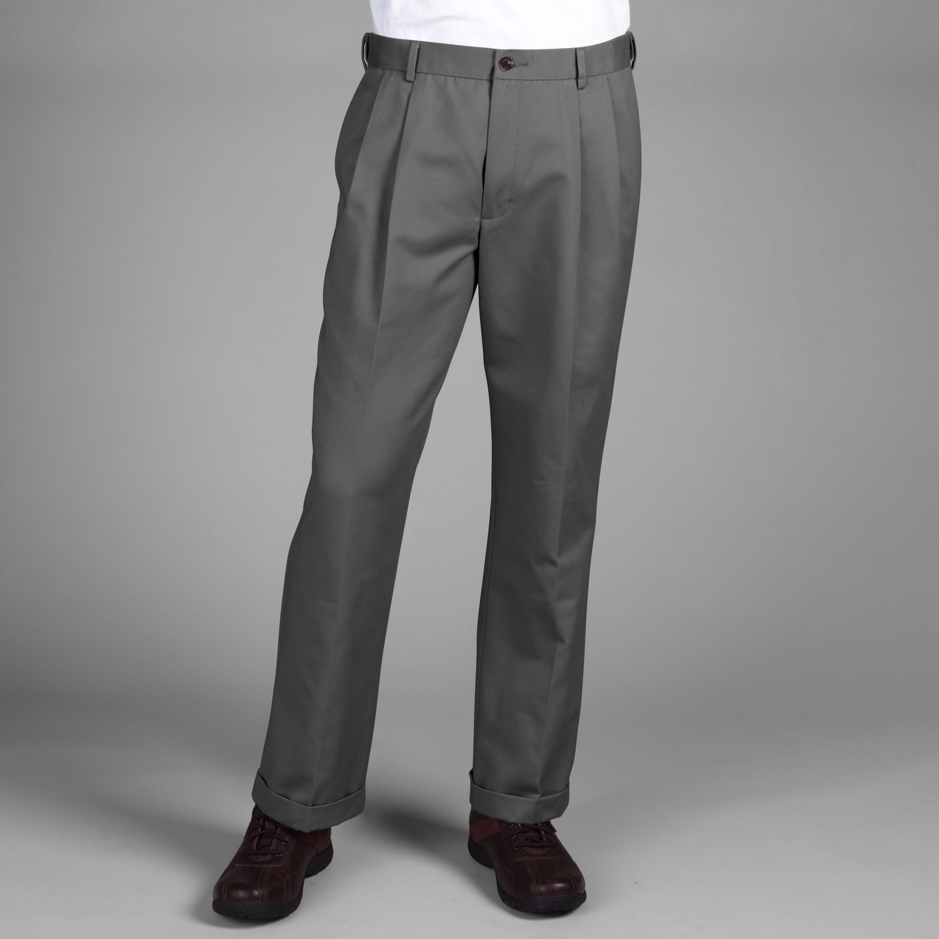 Edwards Mens Wool Blend Pleated Dress Pant Online Exclusive