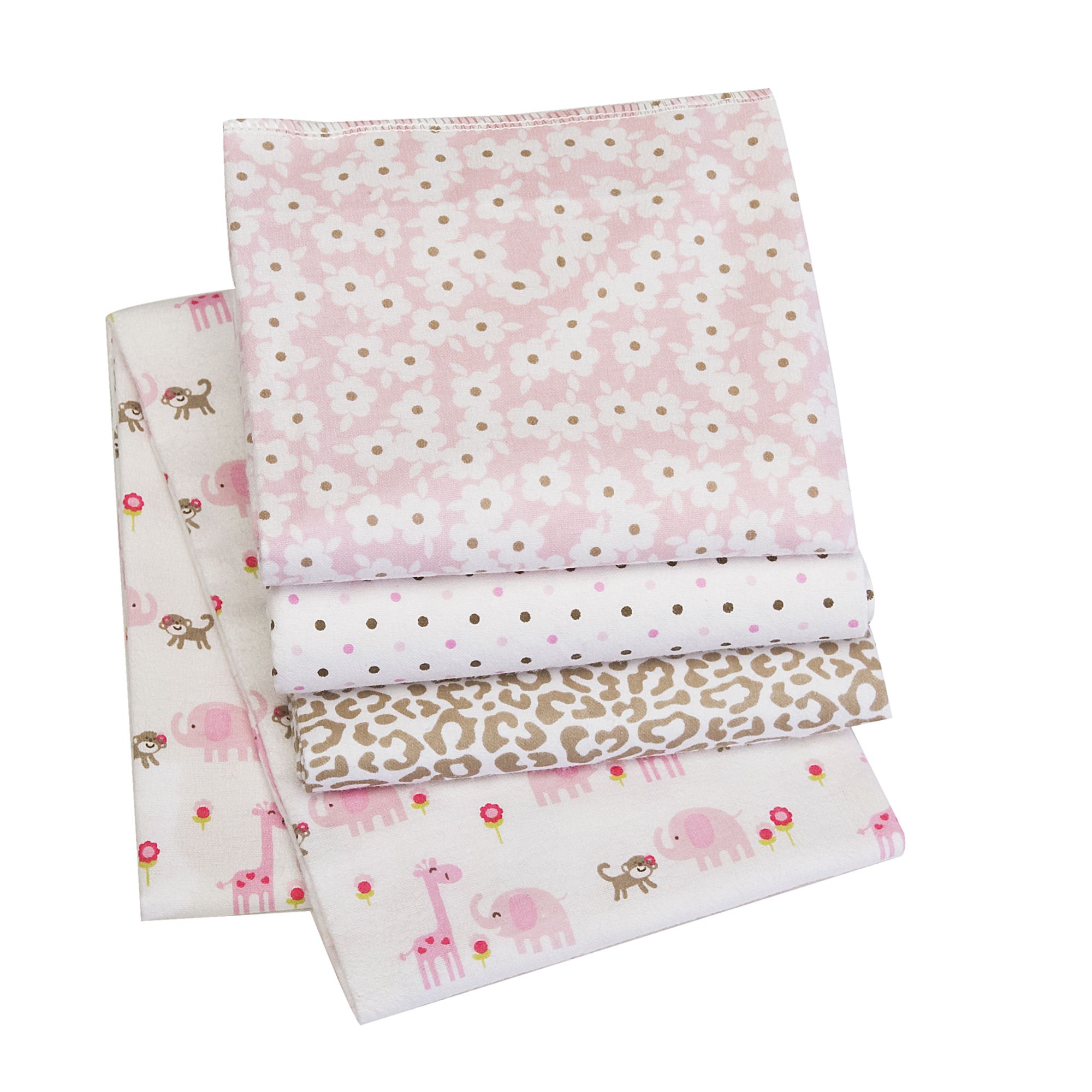 Carter's Wrap-Me-Up Receiving Blanket -- Pink, Brown Jungle at Sears.com