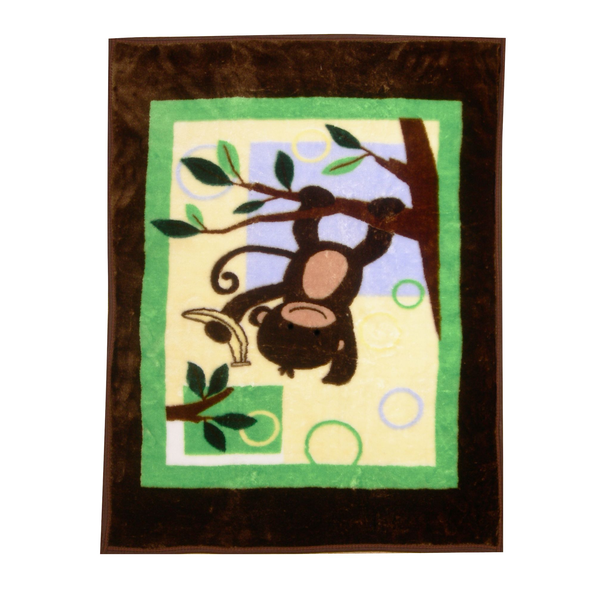 Lambs & Ivy High Pile Blanket M Is For Monkey at Kmart.com