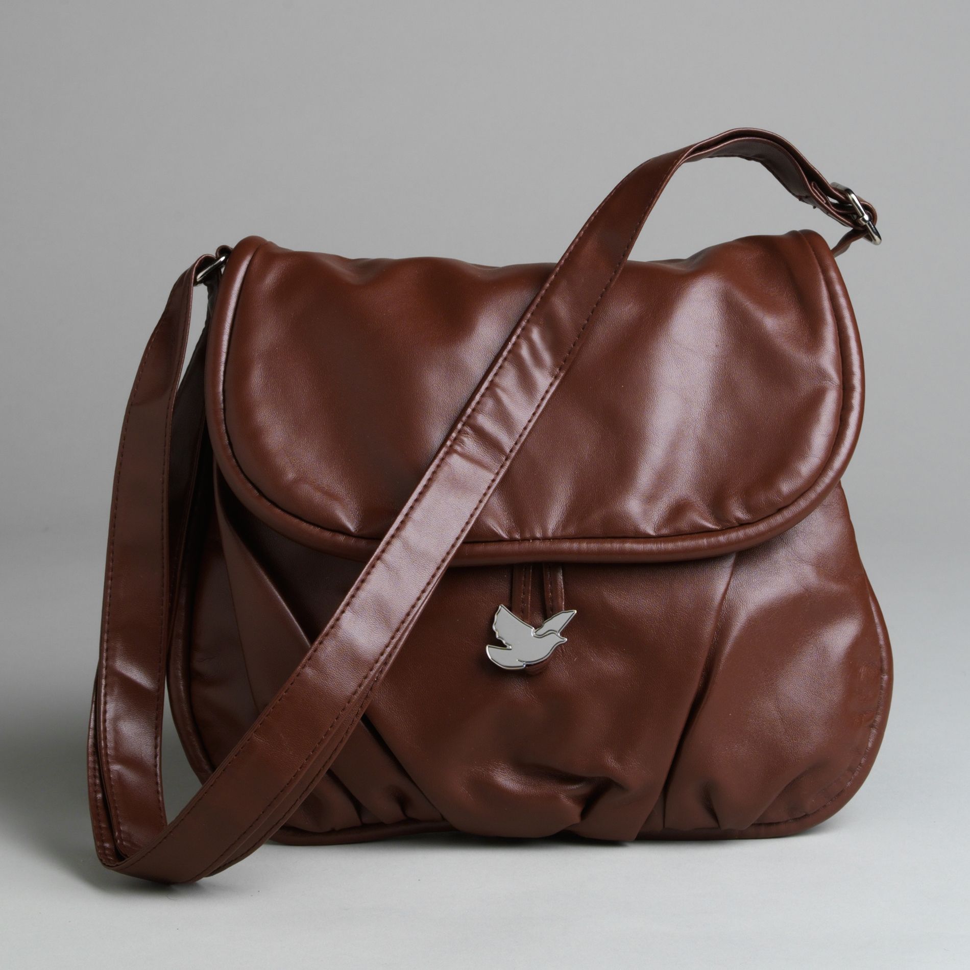 Junior&#39;s Faux-Leather Crossbody Handbag
