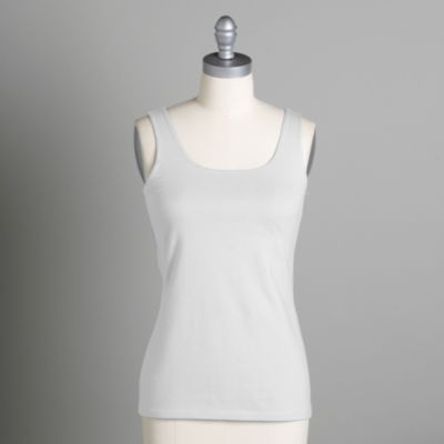 Basic Editions Women's Shelf Bra Tank Top