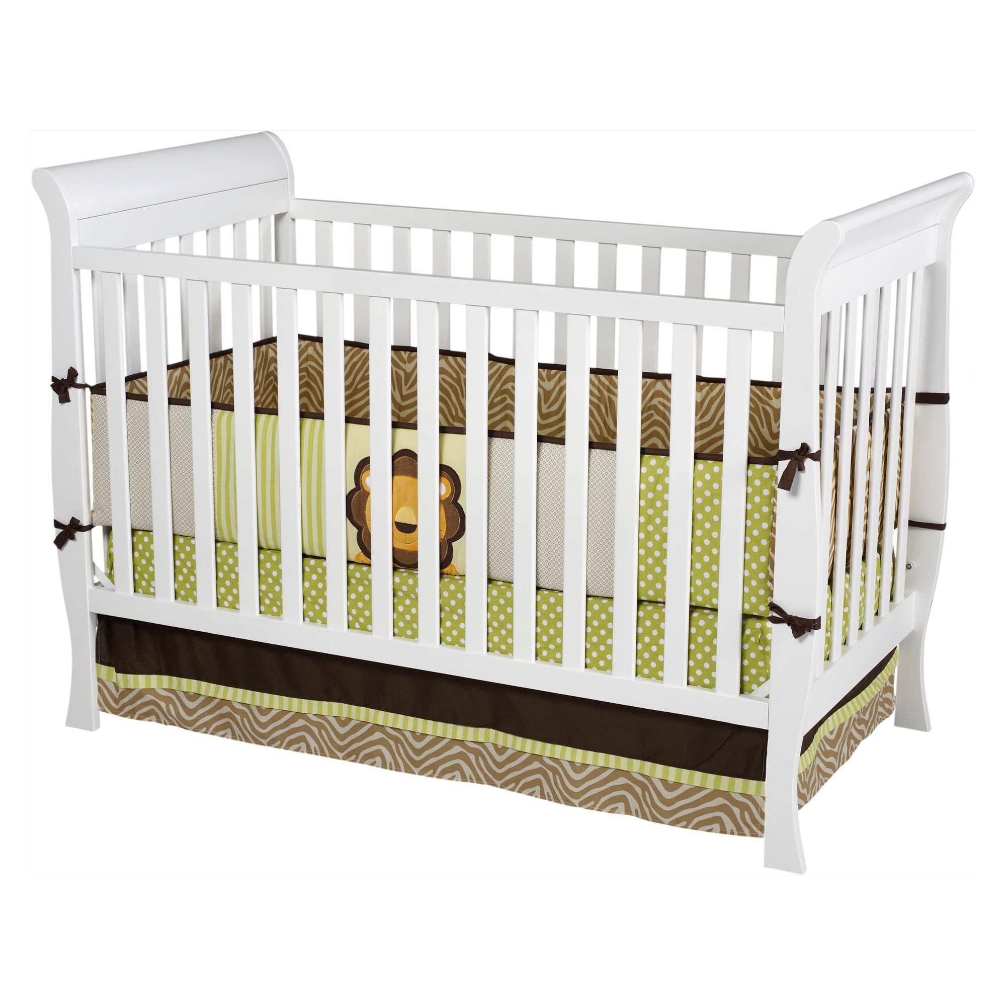 UPC 080213011642 product image for Glenwood 3 In 1 White Convertible Sleigh Crib | upcitemdb.com