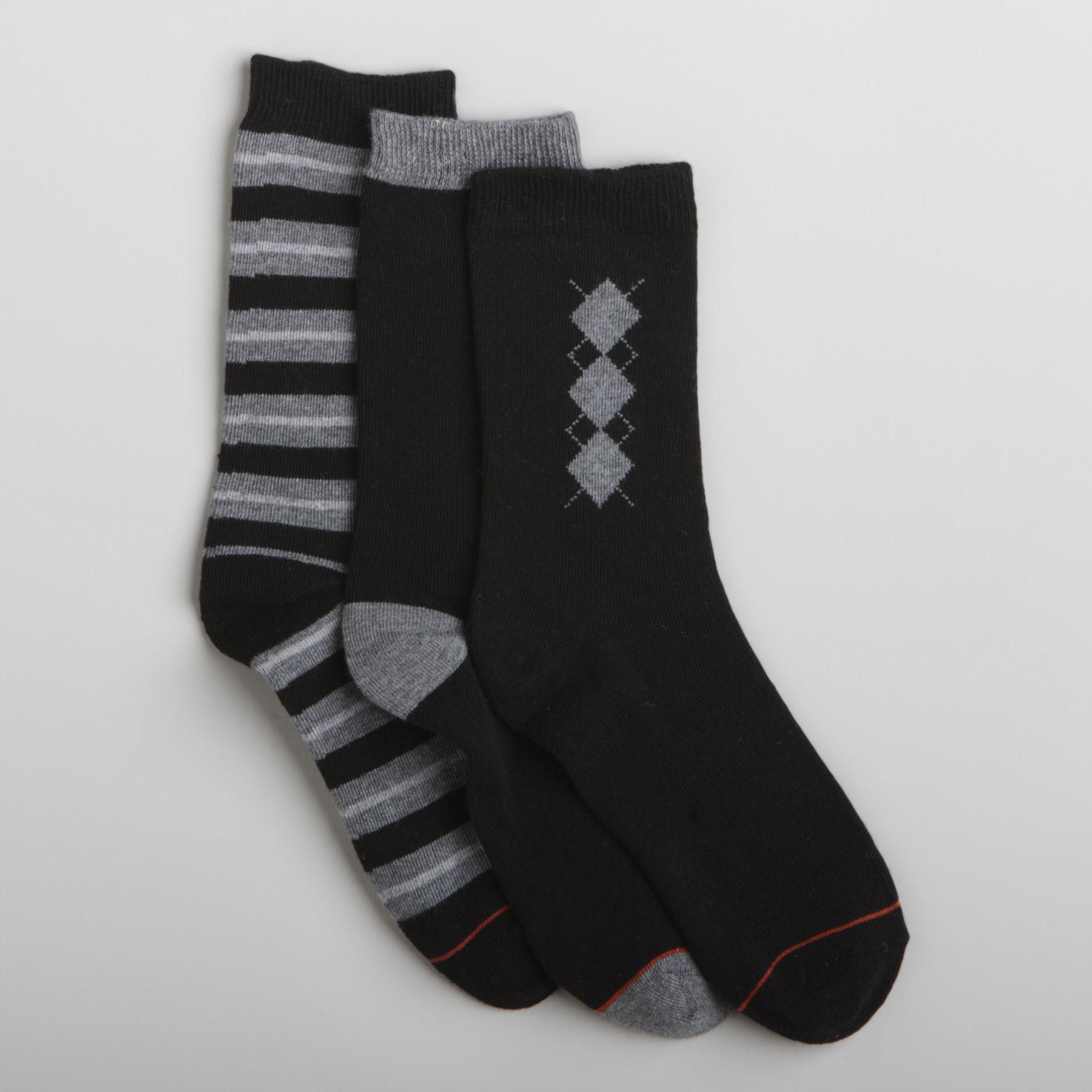 Joe Boxer Boy's 6-11 3-Pair Assorted Preppy Print Crew Socks at Sears.com