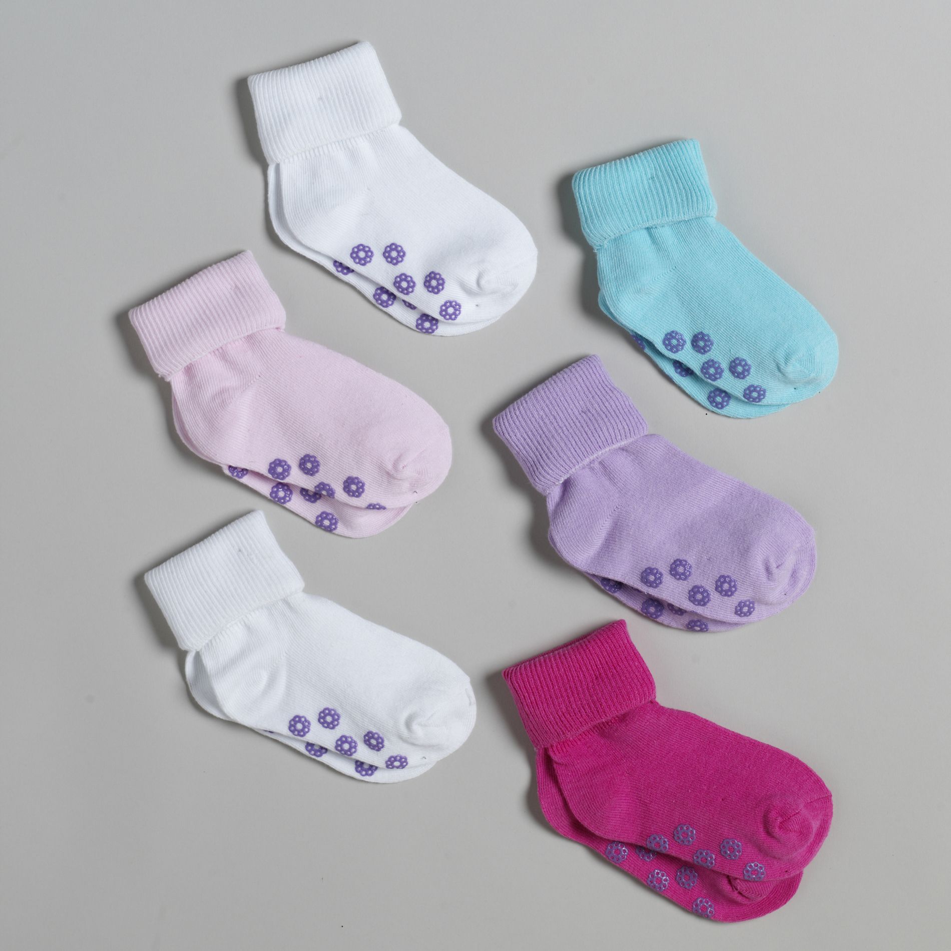Joe Boxer Toddler Girl's 6 Pair Turn Cuff Socks at Kmart.com