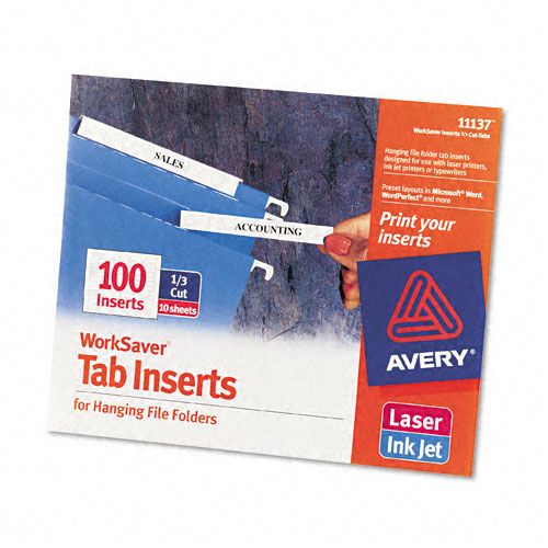 Avery Laser/Ink Jet Inserts For Hanging File Folders at Kmart.com