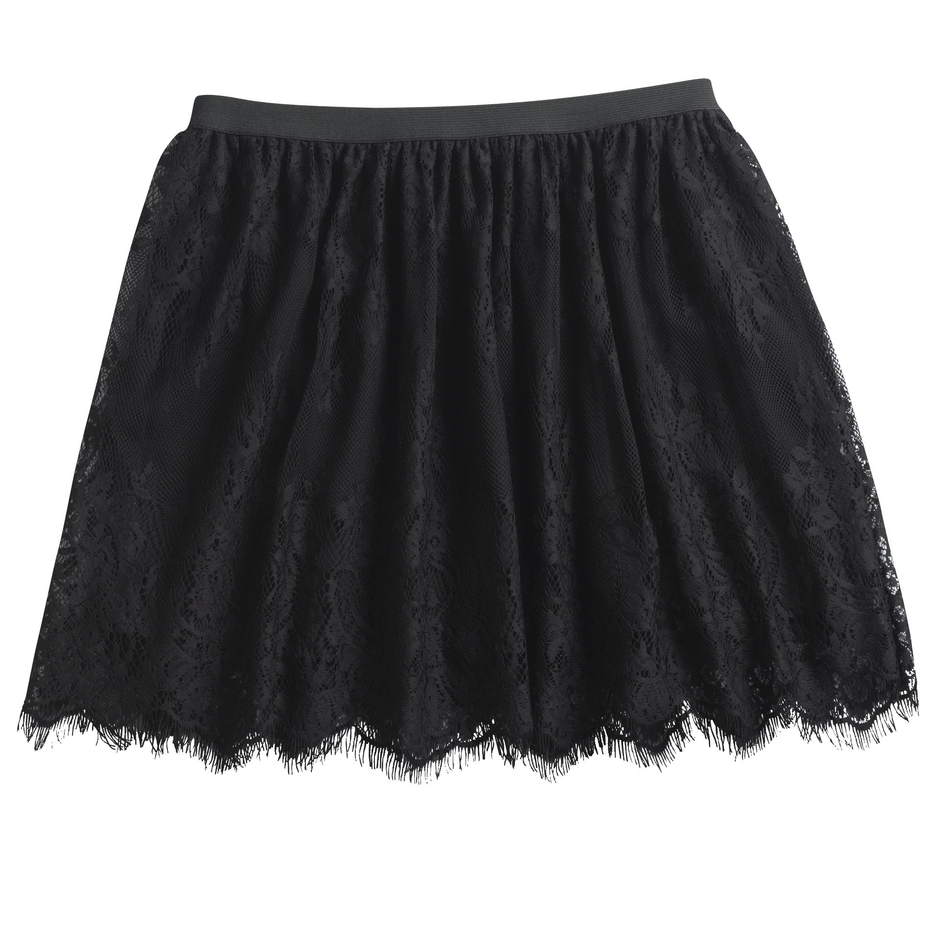Junior's Lace Miniskirt