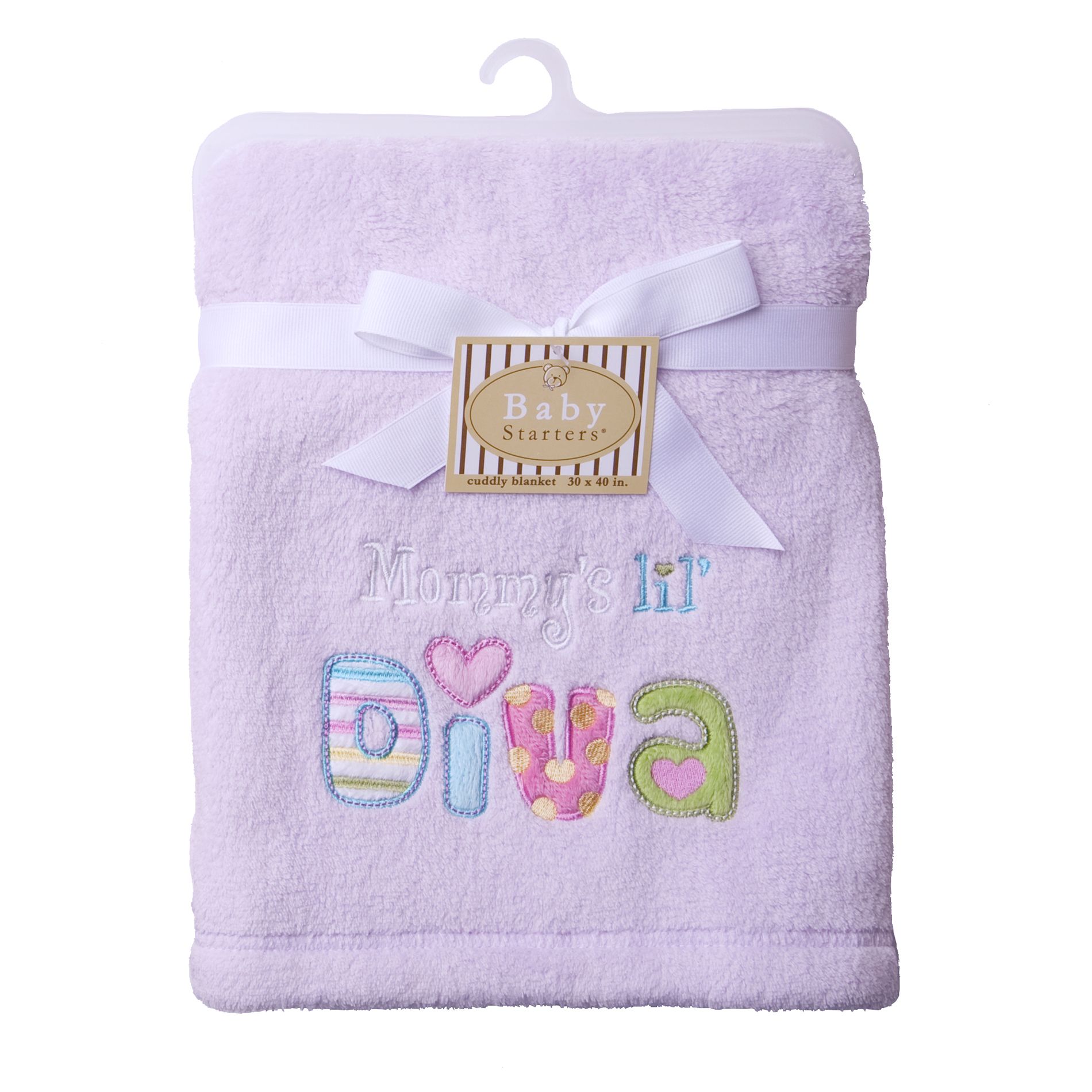 Baby Starters&reg; Plush Blanket with "Mommy's Little Diva" Applique at Kmart.com