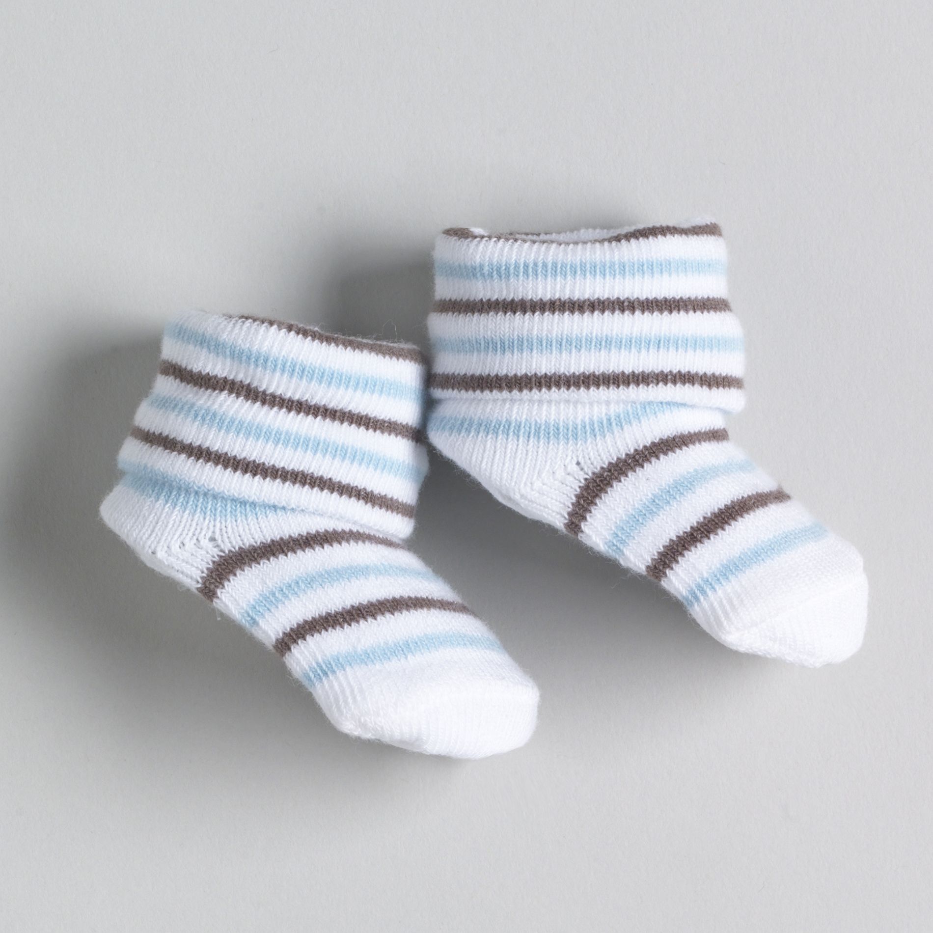 Little Wonders Newborn Boy's Striped Booties -Size 0-3 Months at Kmart.com