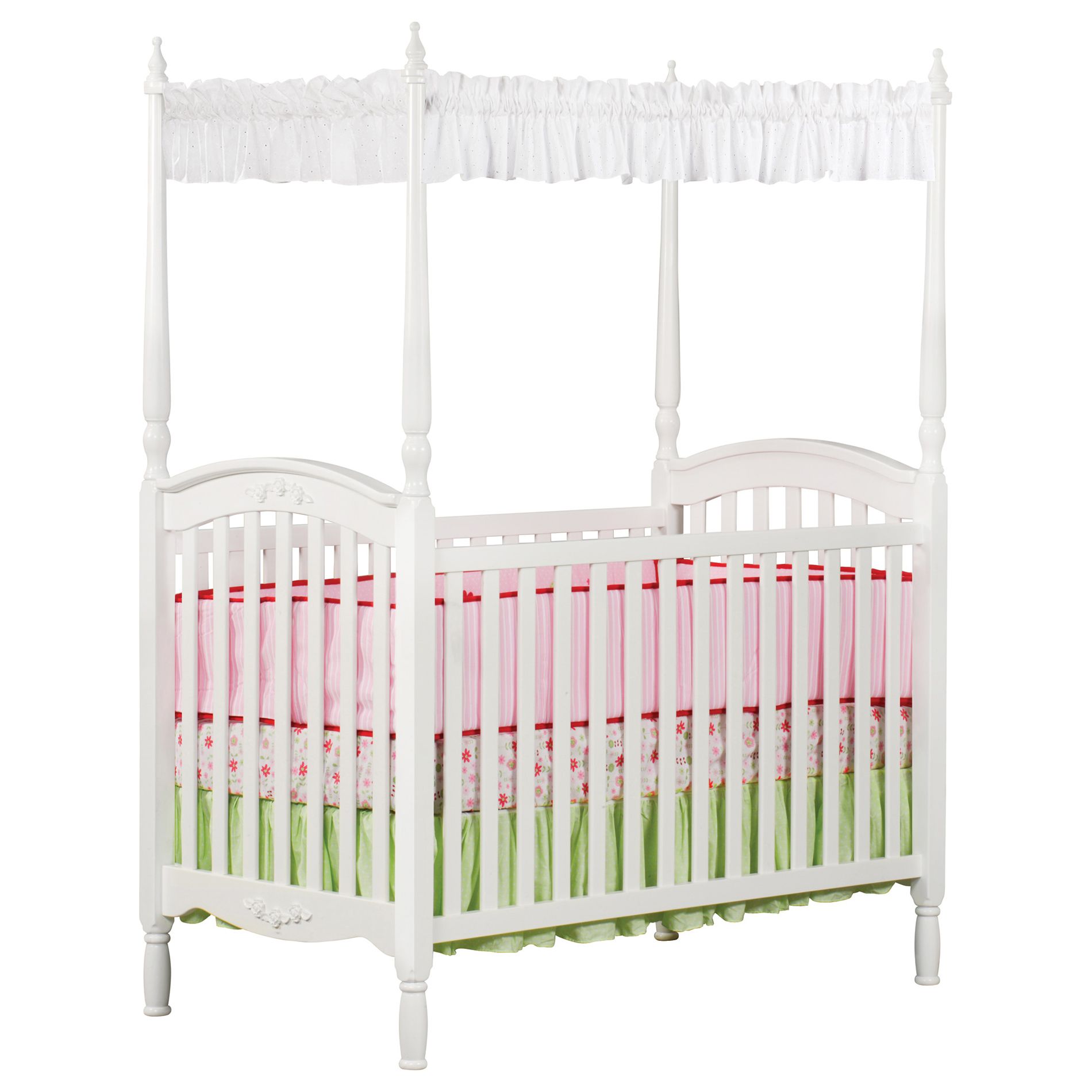 Delta Childrens Lil Princess Canopy Crib White