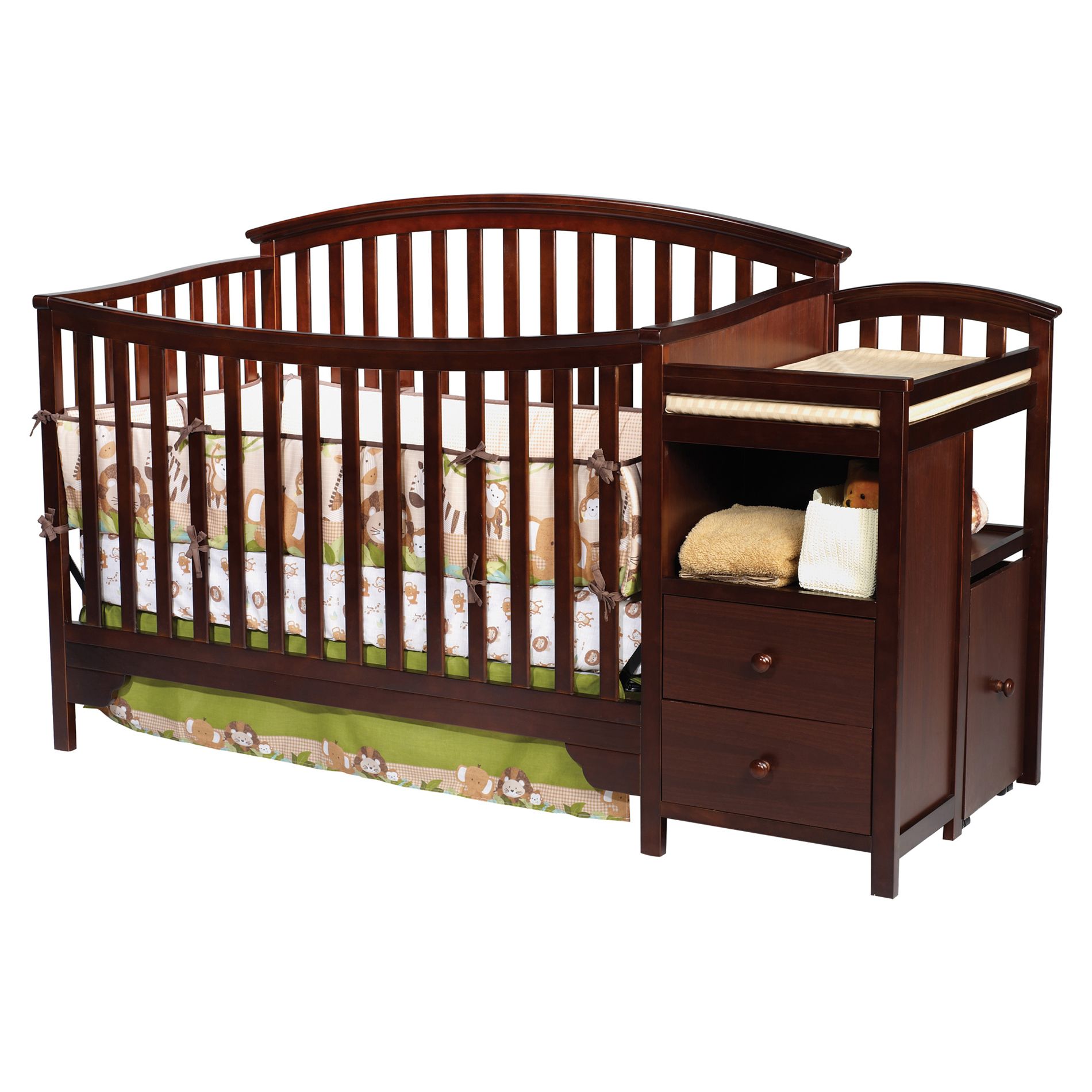 Delta Children Sonoma Crib N Changer Espresso