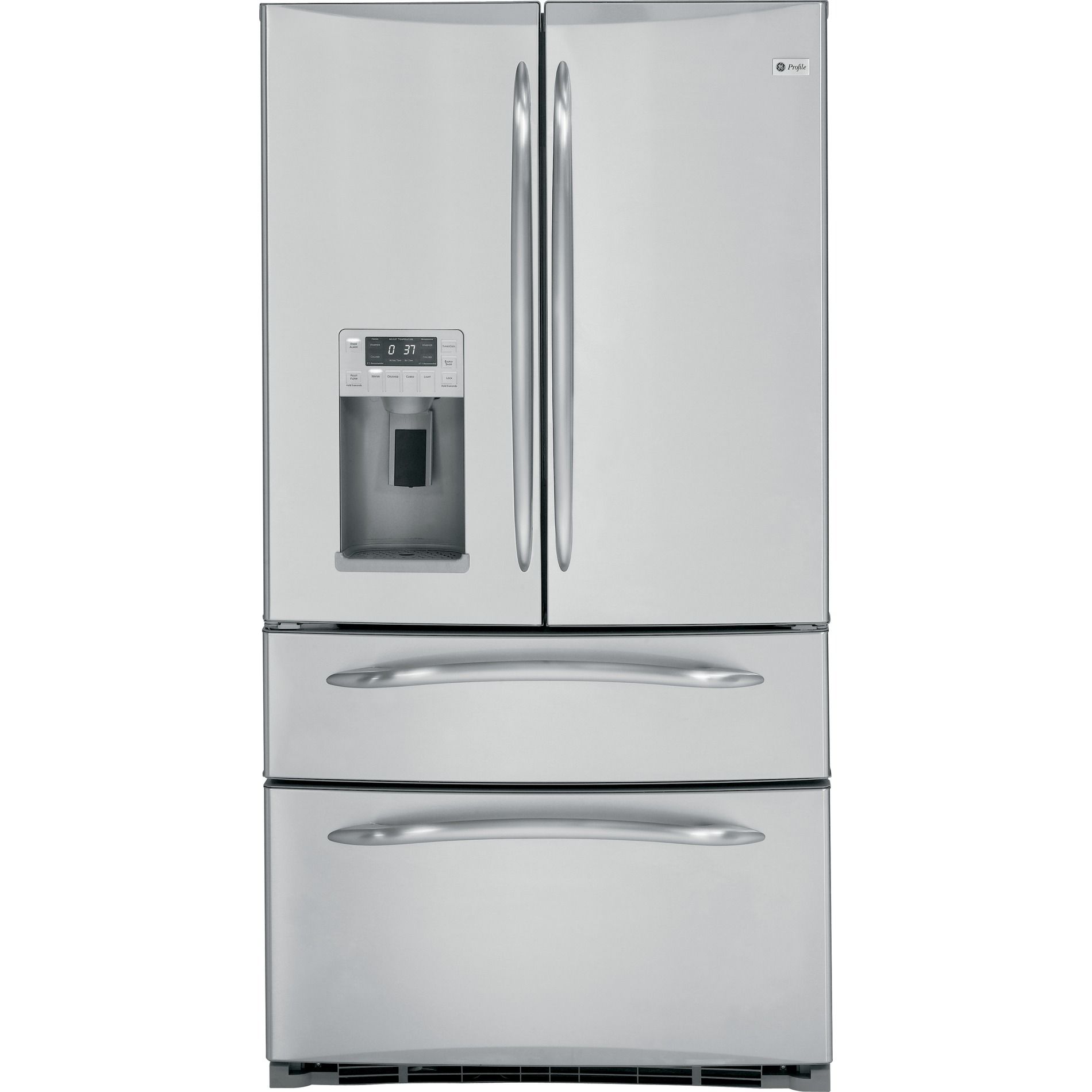 GE Profile? Series 24.8 cu. ft. French-Door Bottom-Freezer Refrigerator - Stainless Steel