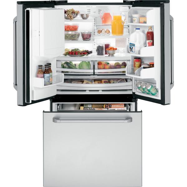 GE Cafe French door refrigerator 25.1 cu. ft. CFSP5RKBSS Sears