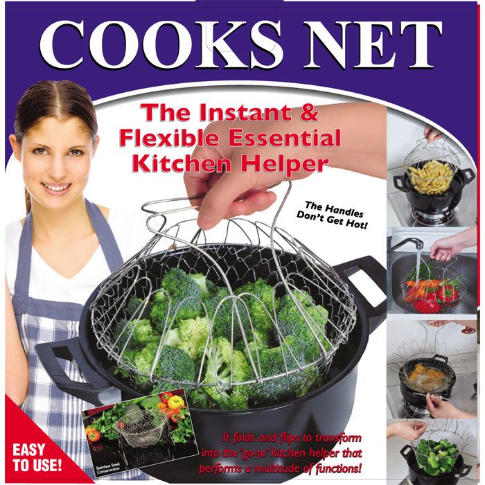 Chef Buddy Stainless Steel Steam & Fry Basket