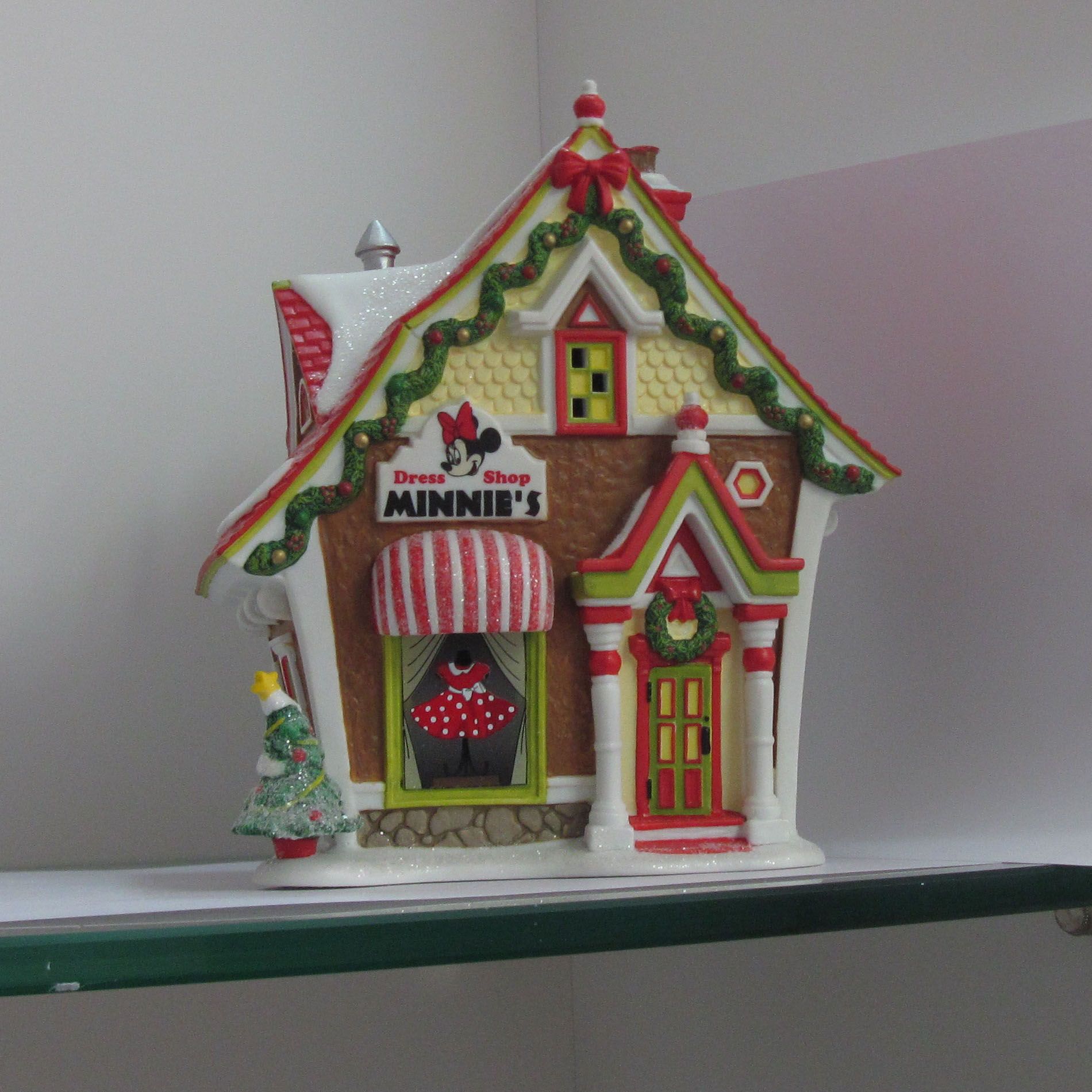 Disney Porcelain Lighted Minnie's Dress Shop Decoration at Sears.com