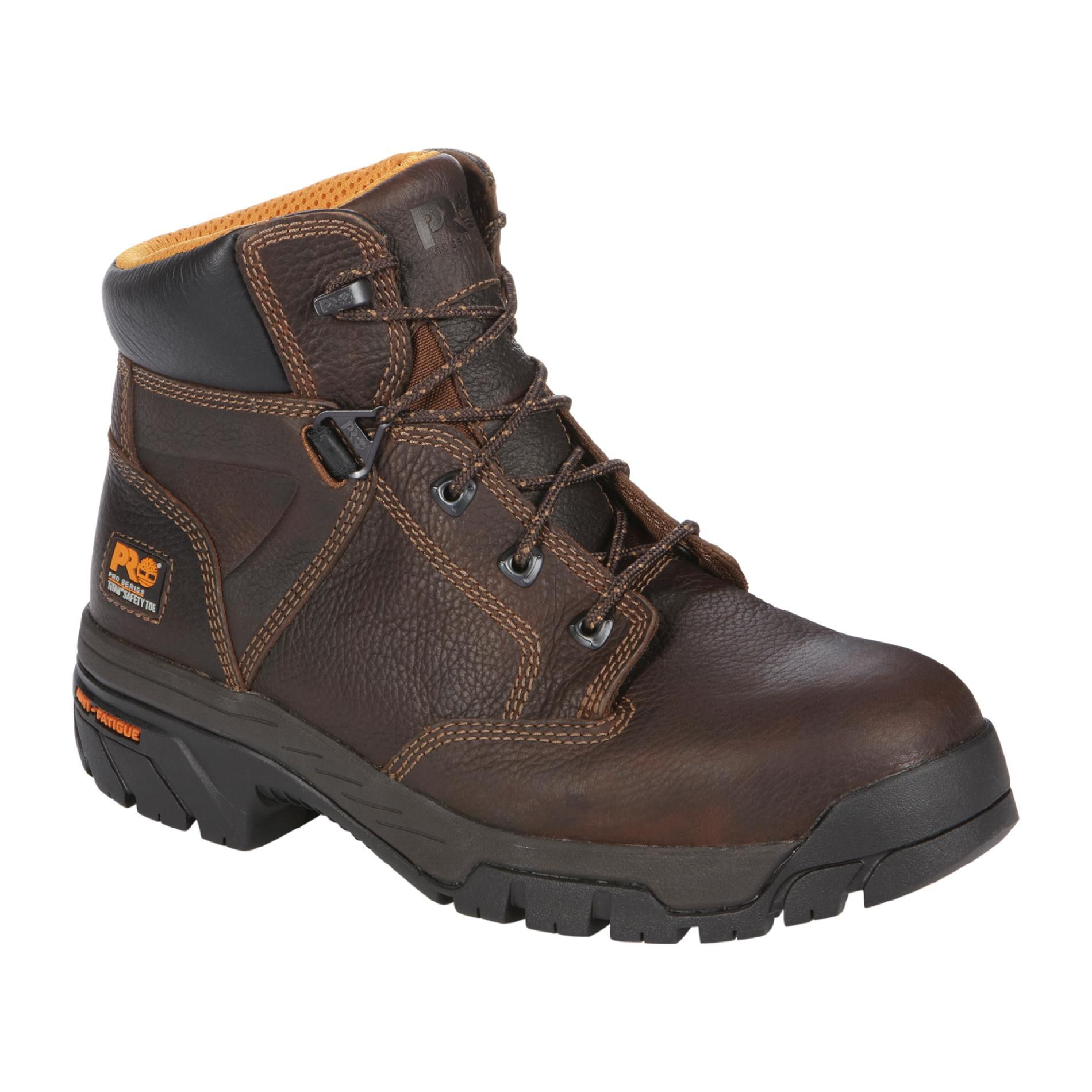 Timberland PRO Men's Work Boot 6" Helix Safety Toe with Anti-Fatigue Technology - Brown