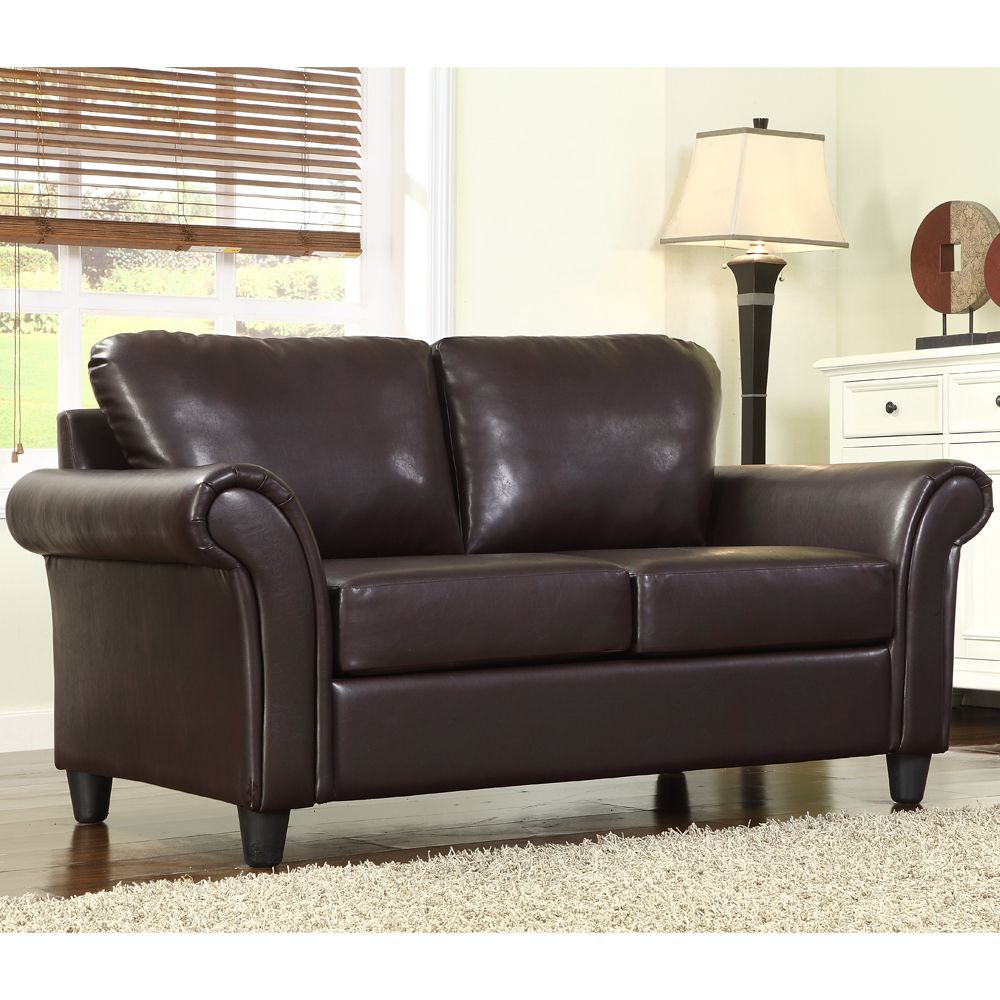 Oxford Creek&nbsp; Loveseat in Dark Brown