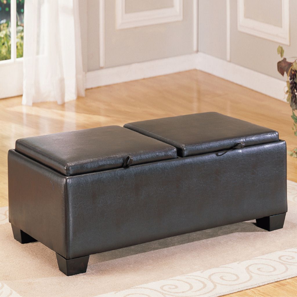 Oxford Creek&nbsp; Storage Ottoman in Espresso