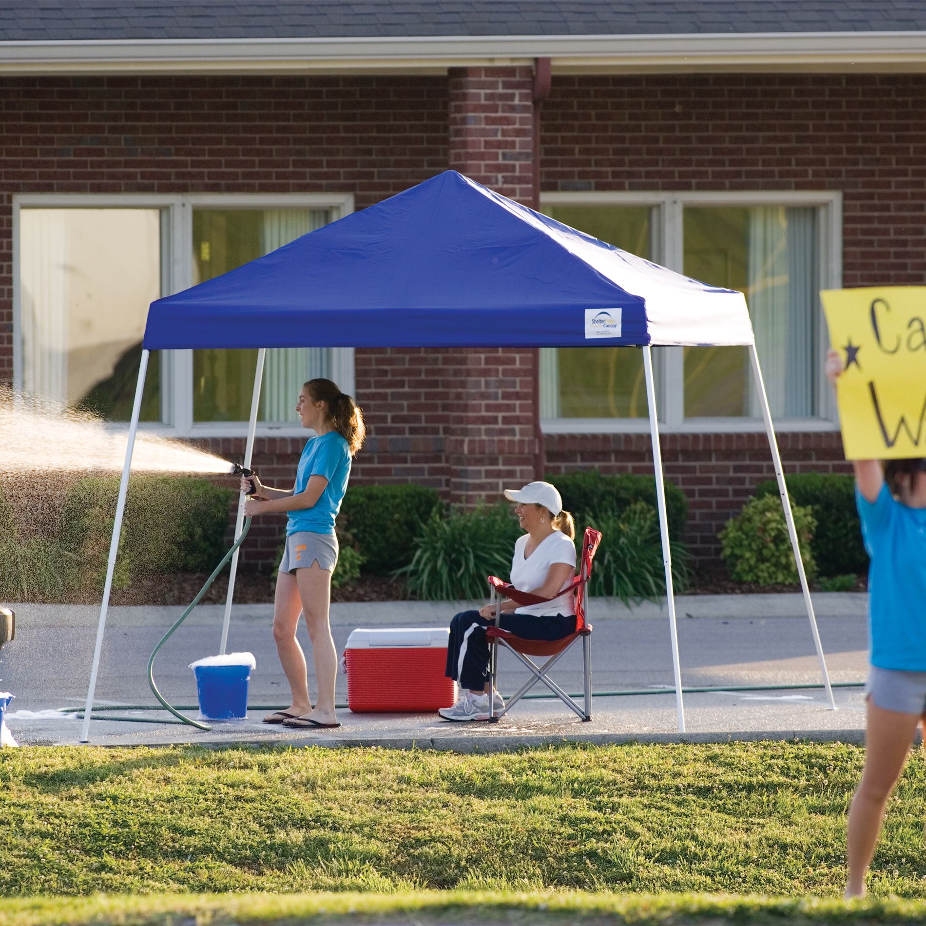 Shelter Logic 10x10 Pop-up Canopy Blue Cover at Sears.com
