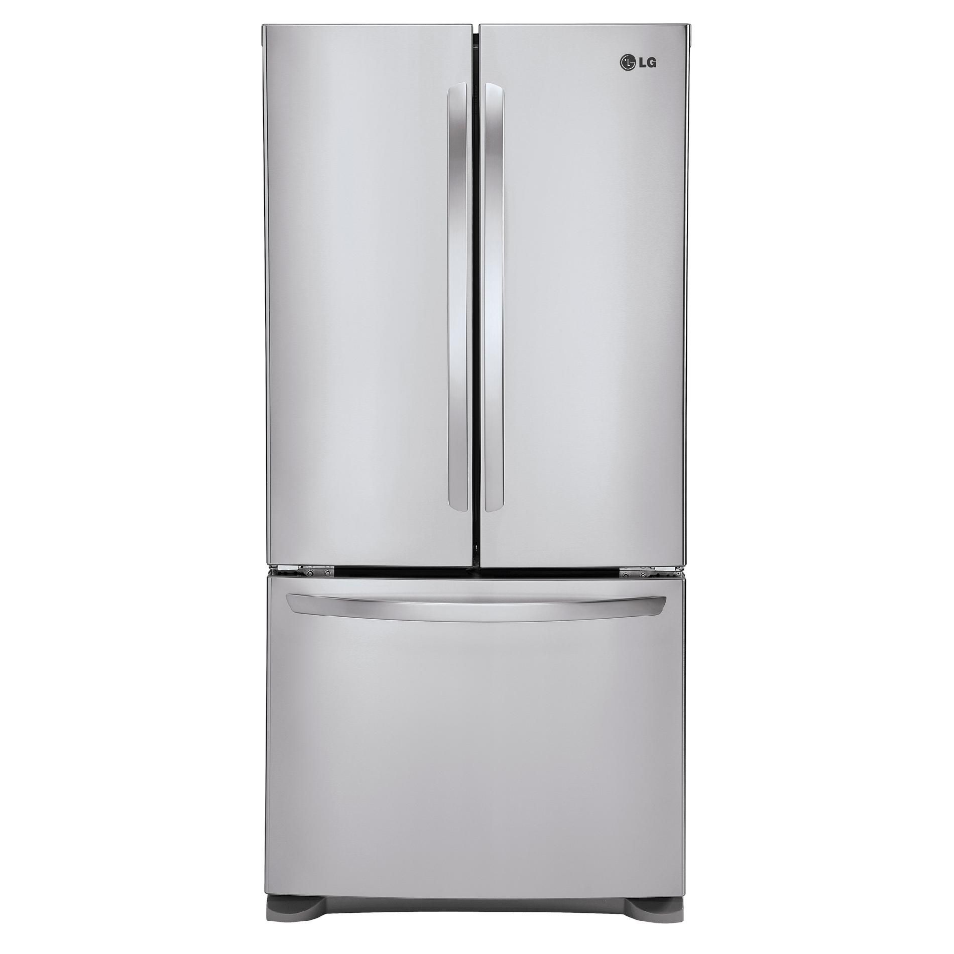 LG 24.9 cu. ft. French Door Bottom-Freezer Refrigerator - Stainless Steel