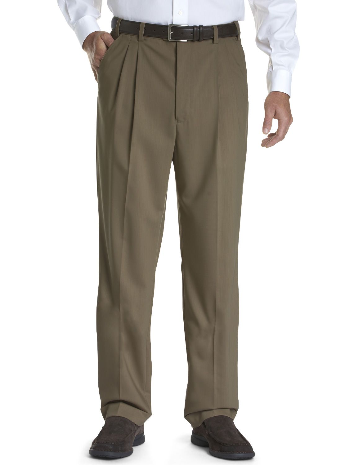 Gold Series Continuous Comfort&#8482; Pleated Sateen Dress Pants