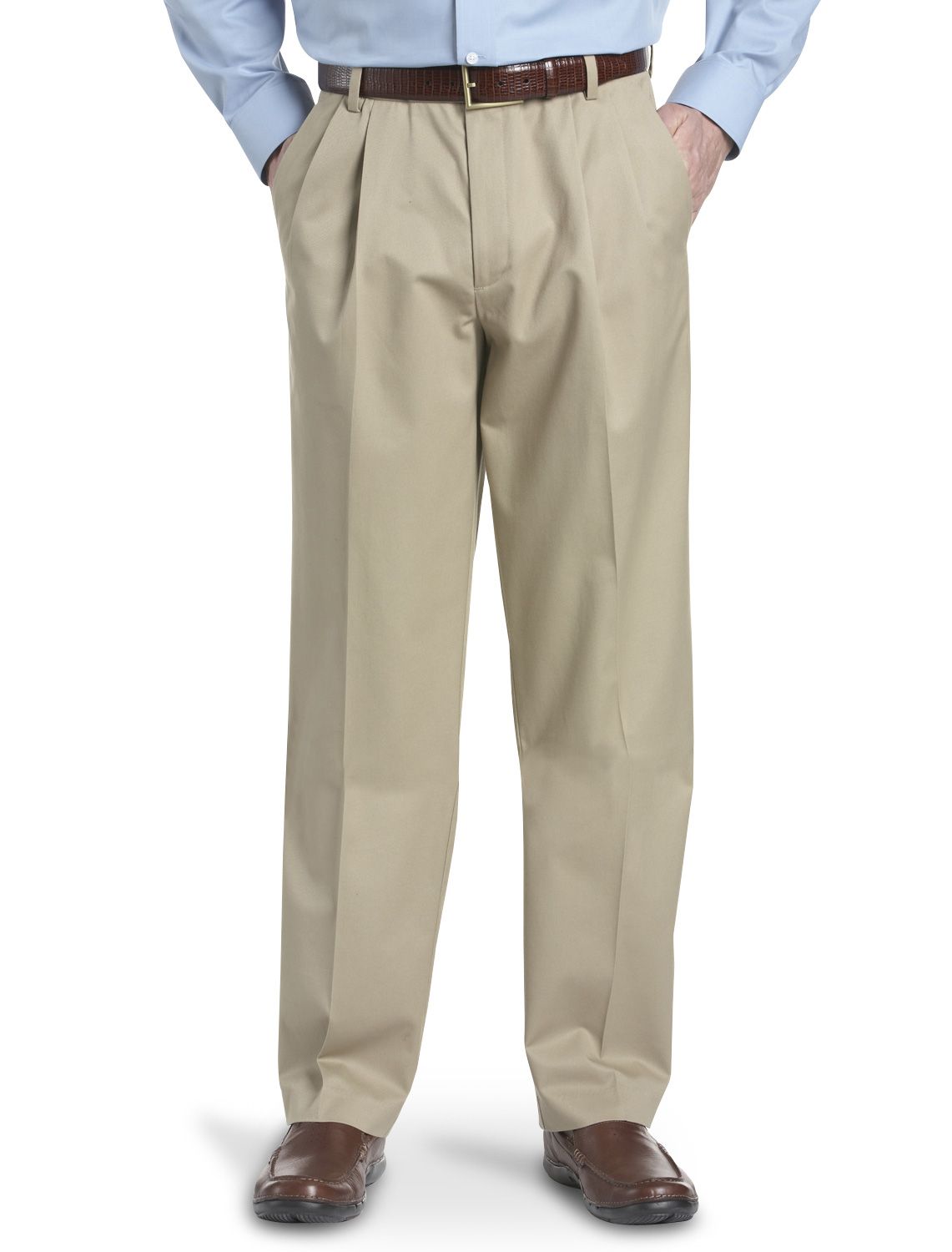 Covington Men's Twill Pants with Extended Waistband Clothing, Shoes