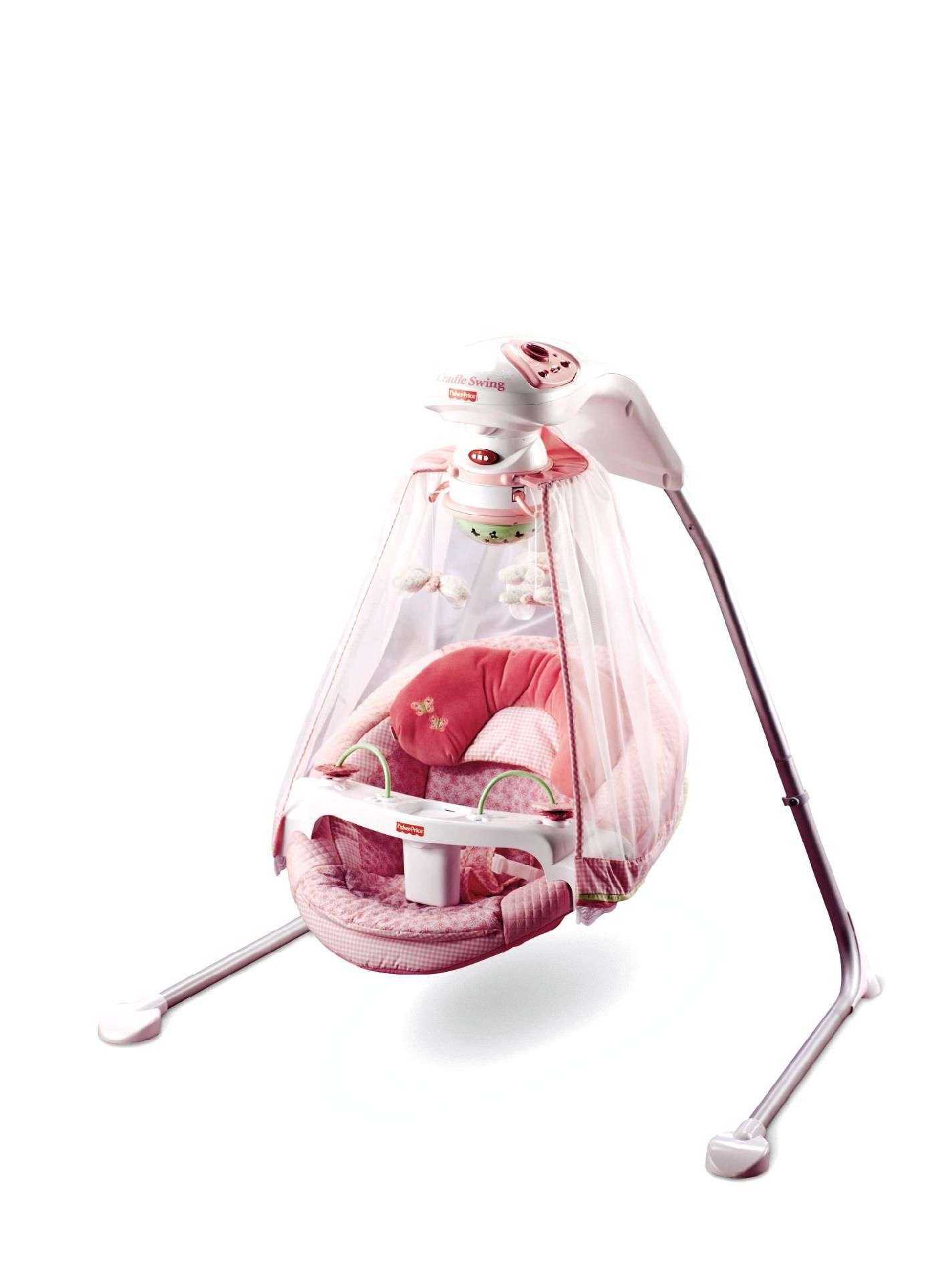 Fisher-Price Butterfly Garden Papasan Cradle Swing