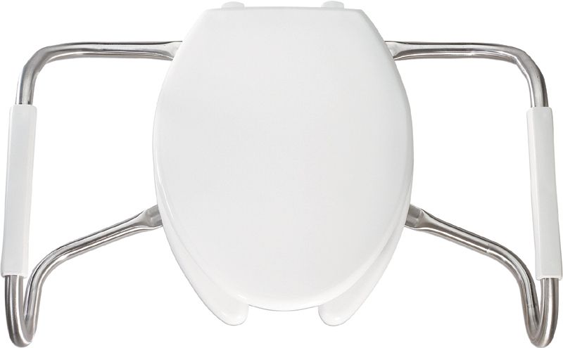 Bemis Medic Aid Elongated DuraGuard ® Toilet Seat with Cover and Safety Side Arms, White at Sears.com