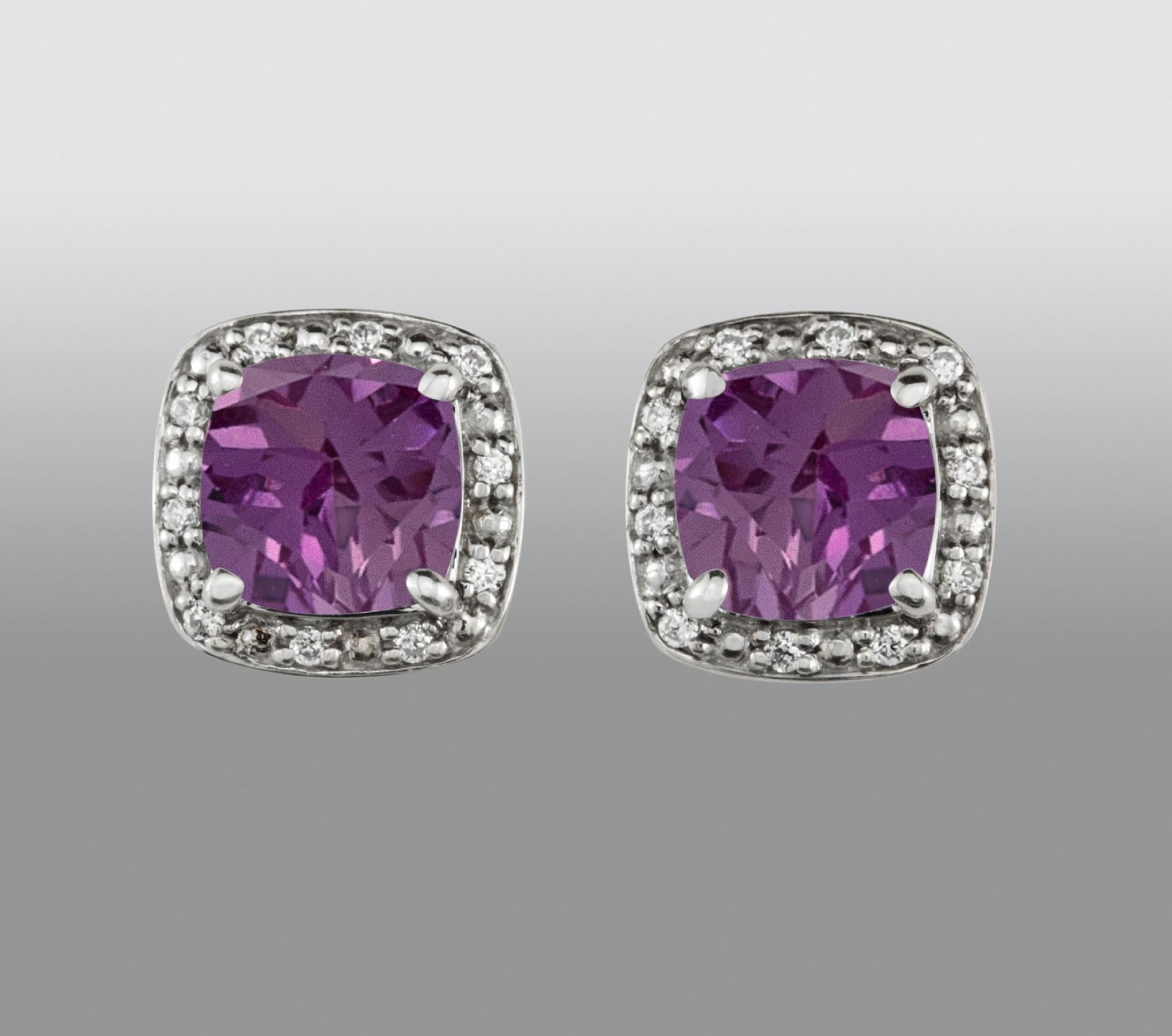 Sterling Silver Amy & Created White Sapphire Earring at Kmart.com