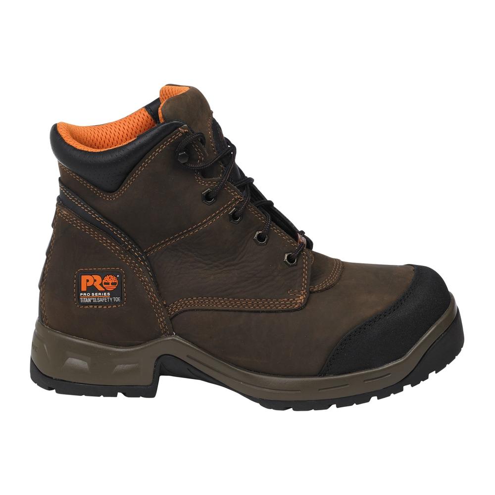 Men’s Work Boot 6" Quadro Waterproof XL Safety Toe with AntiFatigue Technology Brown