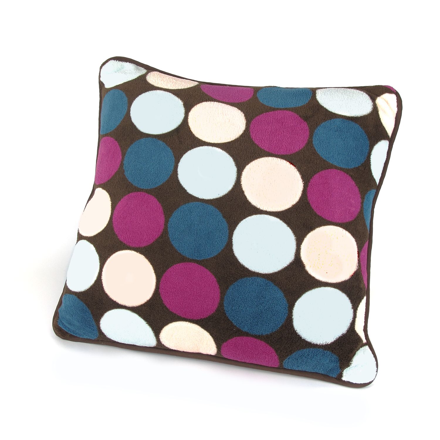 Cozy.Fresh.Fun DOT CHOCOLATE 18X18 PILLOW at Kmart.com
