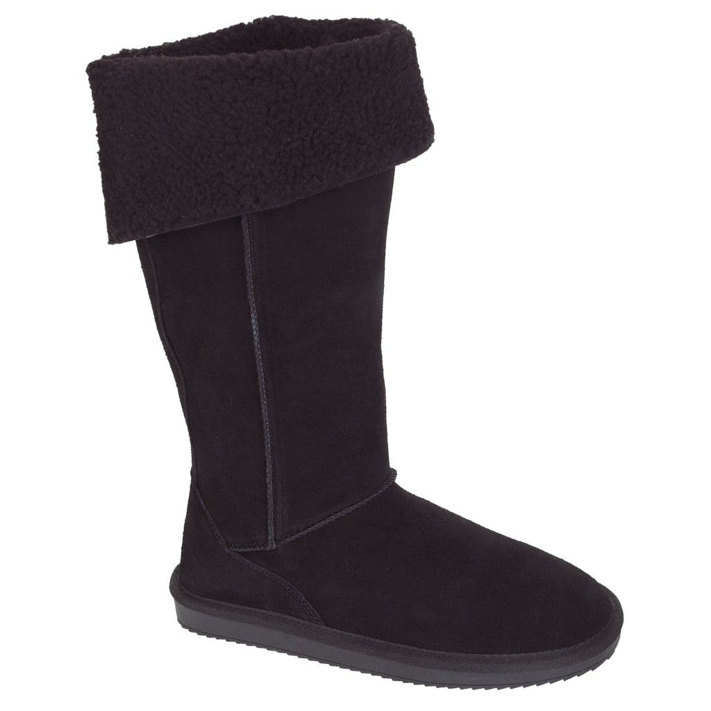 Route 66 Women's Frankee Shearling Suede Boot - Black at Kmart.com