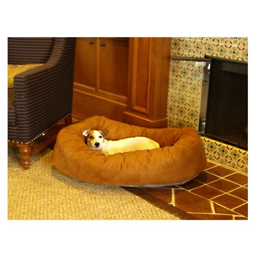 Majestic Pet 32in Bagel Dog Pet Bed Suede Rust at Kmart.com