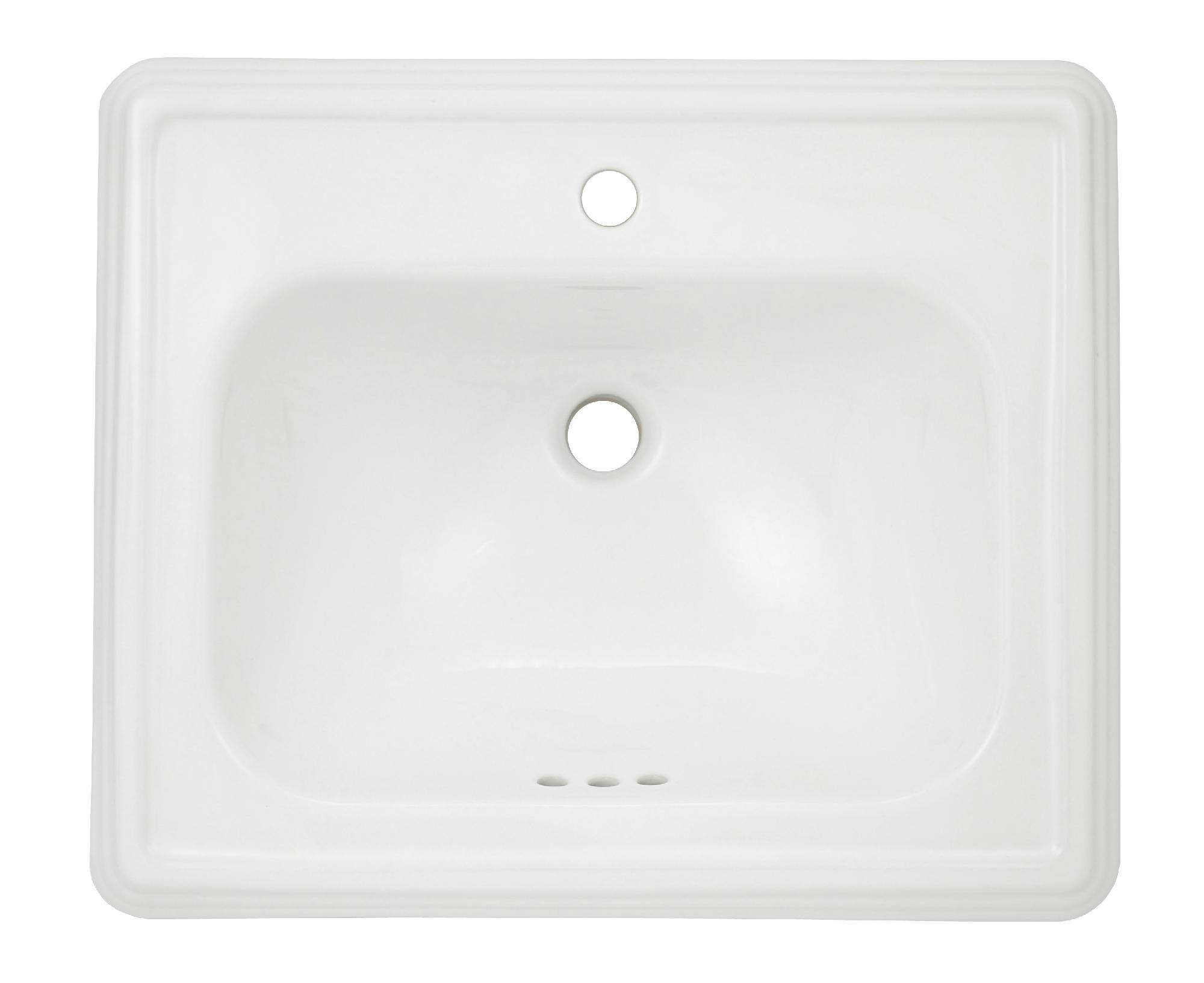 TOTO LT531-01 PROMENADE 1,HOLE SELF RIM LAV , Cotton White at Kmart.com