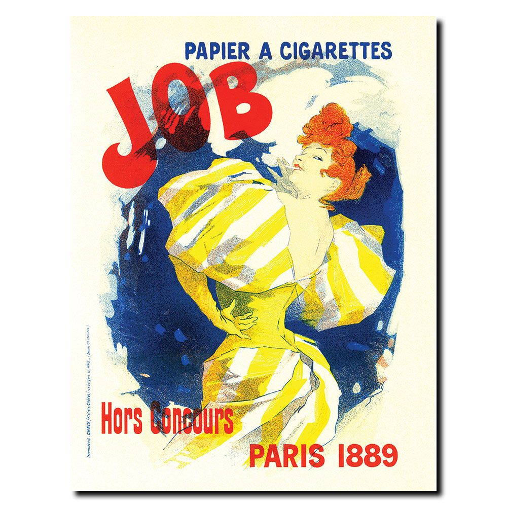 Trademark Fine Art 18x24 inches "Papier a Cigarettes Job" by Jules Cheret at Kmart.com