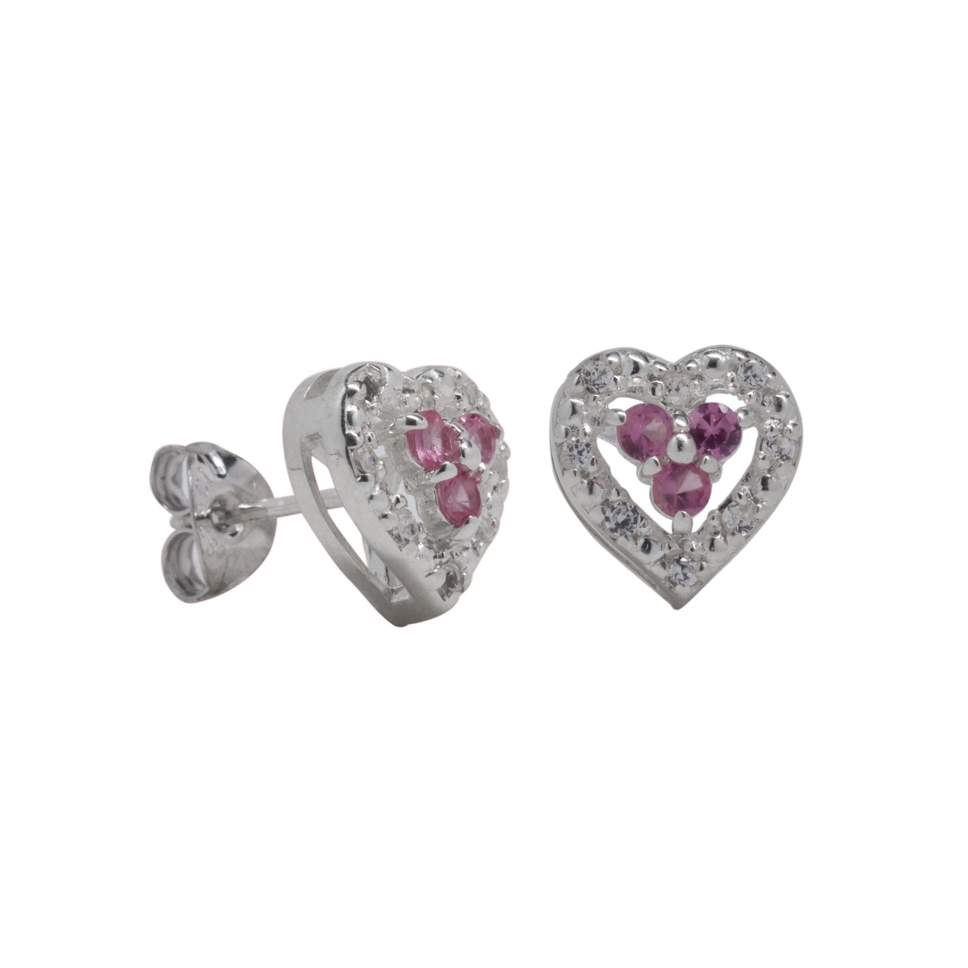 Lab Created Pink Sapphire Earrings Sterling Silver at Sears.com